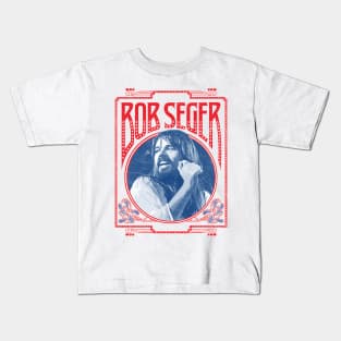 Bob Seger ------ 70s Vintage Style Fan Art Design Kids T-Shirt